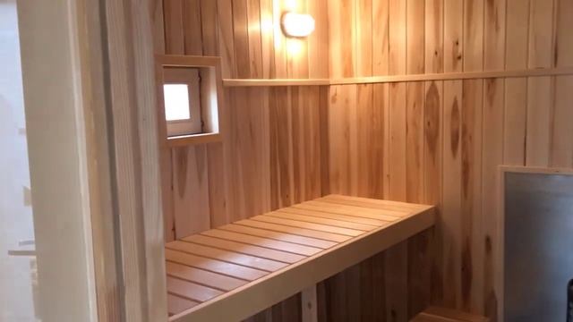 Обзор готовой бани 5,5х2,35 для базы, экспериментируем с дизайном смотреть онлайн