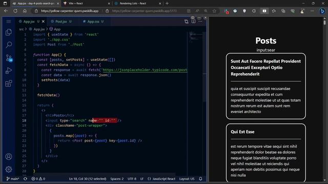 Day 4: useEffect & fetch API | Search | The last React course you need | Recurse Code School смотреть онлайн