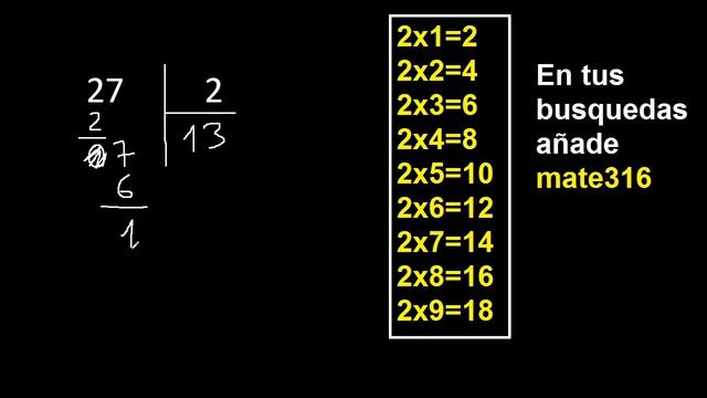 dividir 27 entre 2 , como dividir смотреть онлайн