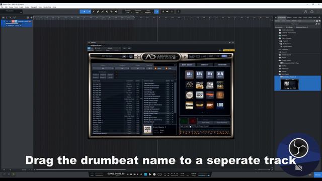 Adding Addictive Drums 2 to a Studio One 6 Track смотреть онлайн