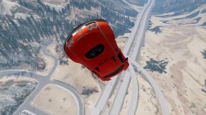 Тачки против гигантской рампы #2 – BeamNG.Drive