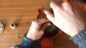 Ремонт стартера бензопилы хускварна 137(142)