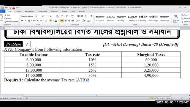 how to calculate MTR,Corporate Tax Planning,Chapter 06,CLASS 02,MBA Final year смотреть онлайн