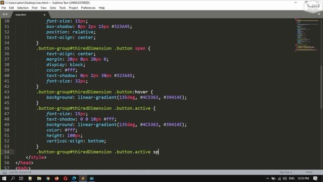 Third Dimension Button using HTML, CSS, jQuary | NoorHUB смотреть онлайн