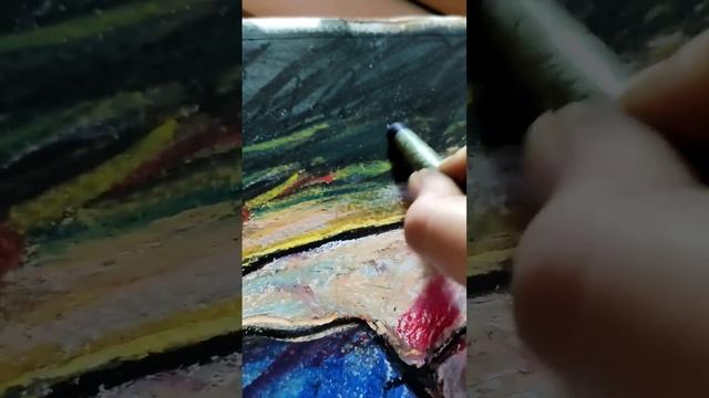 это я лежу смотрю телефон перед сном? #painting #oilpastel #пастель #diy #art смотреть онлайн