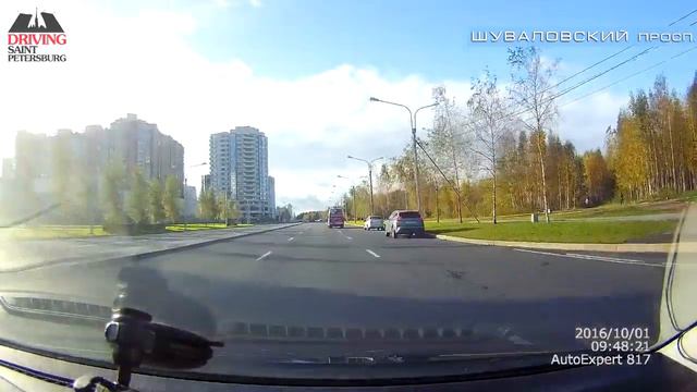 Санкт-Петербург. Богатырский просп., ул. Оптиков, Шуваловский просп. смотреть онлайн