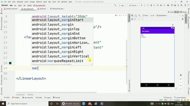 Custom ProgressBar in android studio || ProgressBar Dialog || Android Studio Tutorial || SR CodeX смотреть онлайн