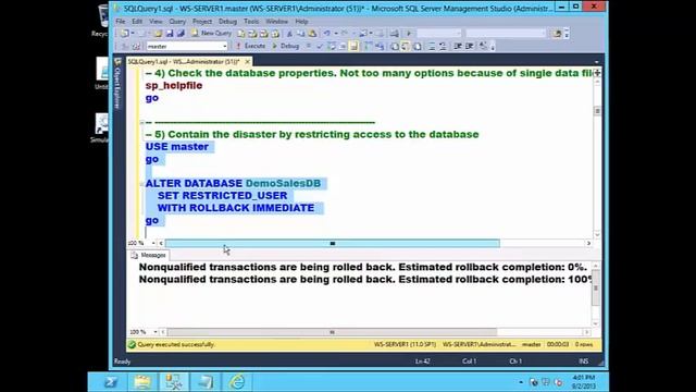 SQL Server Database Recovery Techniques 27 смотреть онлайн