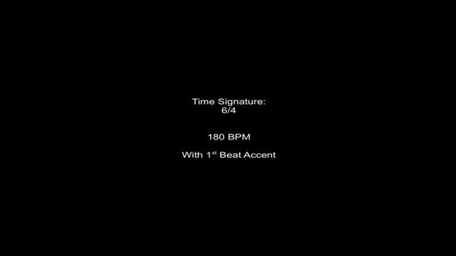 Metronome 6/4 180BPM w/ 1st Beat Accent смотреть онлайн