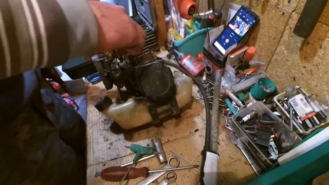 Бензокоса Садко - разбит подшипник смотреть онлайн