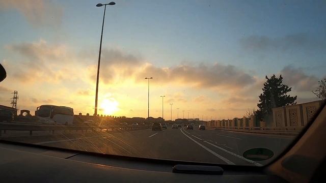 Город Баку | Дорога из аэропорта Баку в город смотреть онлайн