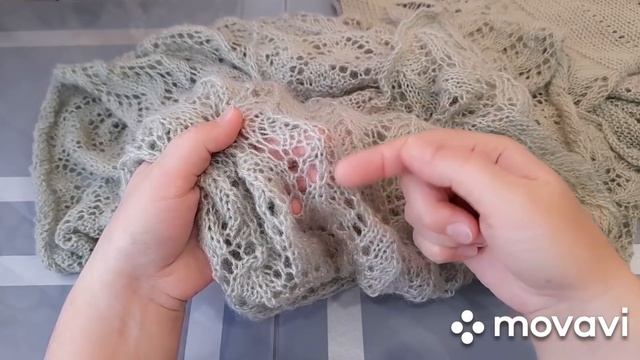 Готовые работы Бактус и палантин из ализе ангора голд Вязание спицами смотреть онлайн