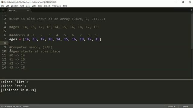 Python Programming Series (Lists 1): Creating and accessing elements смотреть онлайн