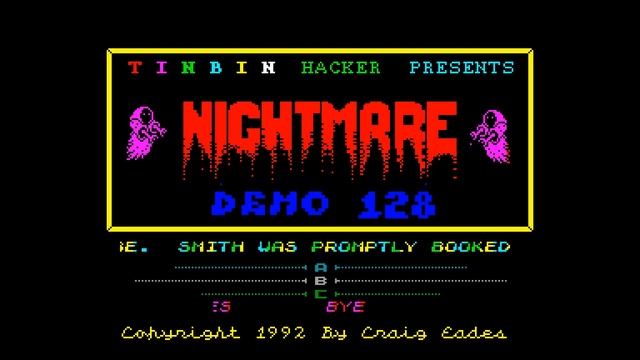 Nightmare Demo- Tinbin Hacker [#zx spectrum] смотреть онлайн