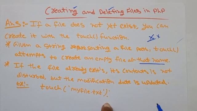 Creating and Deleting Files in PHP || PHP in Telugu || By Mr Sivarao смотреть онлайн