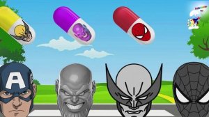 Коронавирус Нападает на СУПЕРГЕРОЕВ МАРВЕЛ - Человек паук Капитан Америка и Росомаха