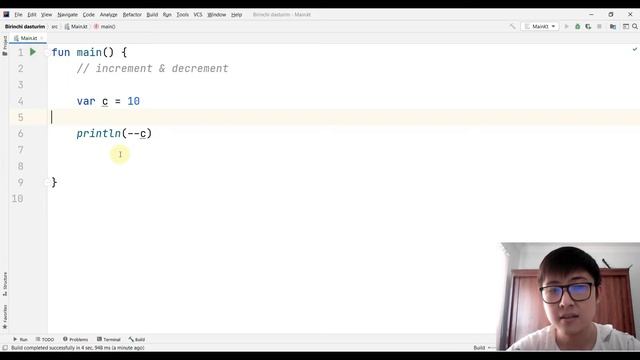 Kotlin dasturlash tili | 6-dars: Increment & decrement смотреть онлайн