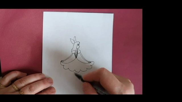 Как нарисовать дюймовочку, легко и просто смотреть онлайн