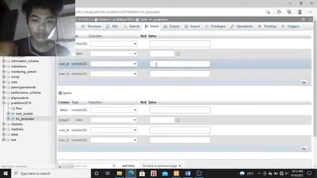 DBMS MySQL - Database, Insert Query & Trigger (PhpMyAdmin) смотреть онлайн
