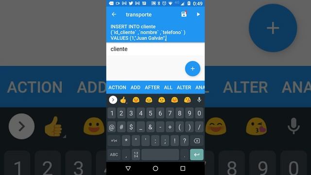 sqlite movil Insertar un registro en la tabla смотреть онлайн