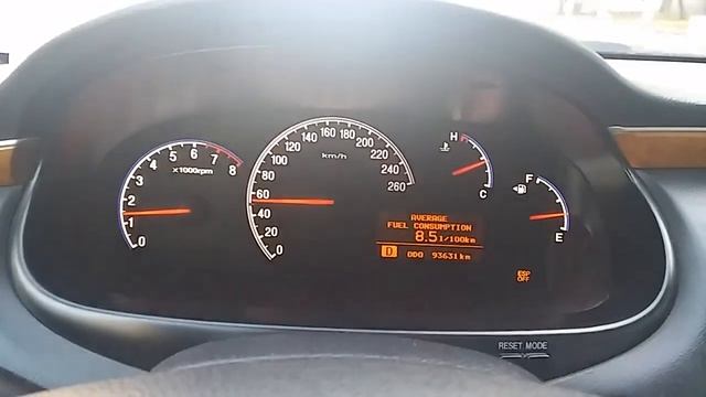 Расход топлива Hyundai Grandeur 3.3 часть 2 смотреть онлайн