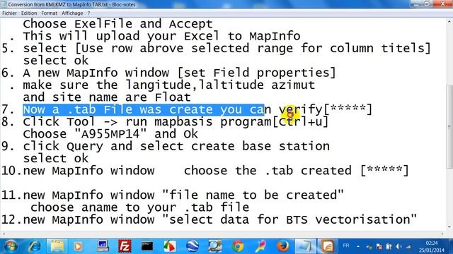 Conversion from Excel to MapInfo TAB смотреть онлайн