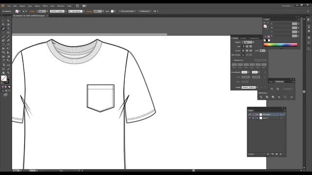 Fashion Flat Drawing on Adobe Illustrator for Fashion Designers I Flat Sketch смотреть онлайн