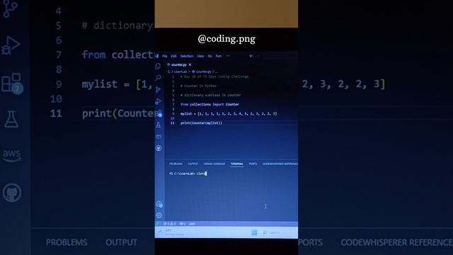 Counter in Python || Day 30 of 75 || @Codingpng смотреть онлайн