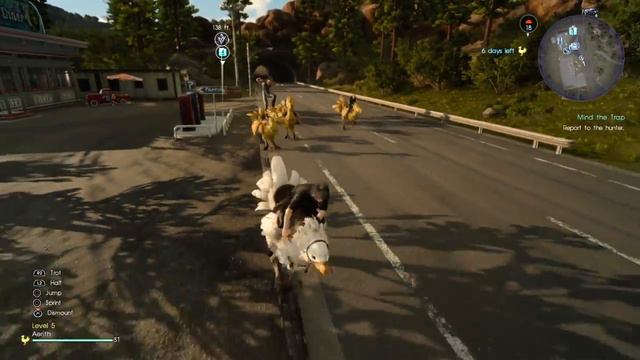 FINAL FANTASY XV CHOCOBO RIDING GLITCH смотреть онлайн