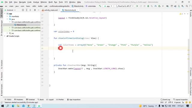 Material Design Confirmation Dialog in ? Android ? Studio With Kotlin смотреть онлайн