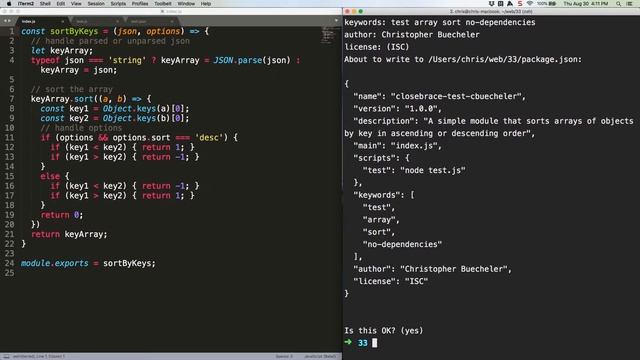 JS Quick Hits 33 - Node Module 3 - Package the Module смотреть онлайн
