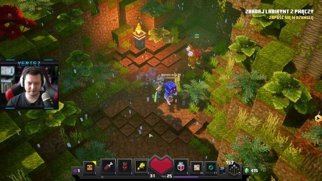 Minecraft Dungeons: Jungle Awakens DLC #01 - PREMIERA! | Vertez, Nondoran смотреть онлайн