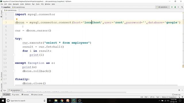 29 Python MySQL DB Reading Data in Telugu смотреть онлайн
