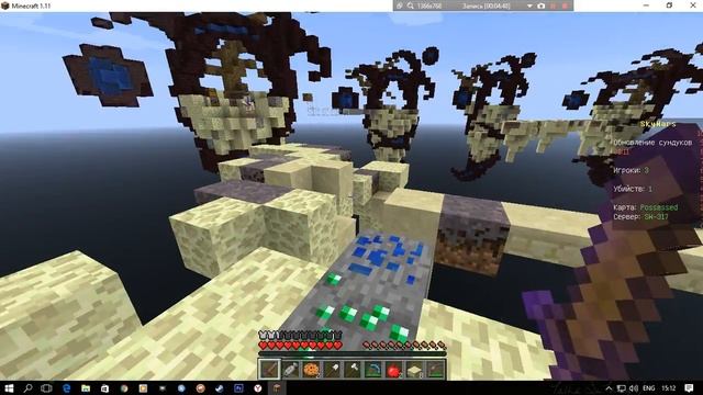 Minecraft 1.11 ИГРАЕМ В SKYWARS! смотреть онлайн