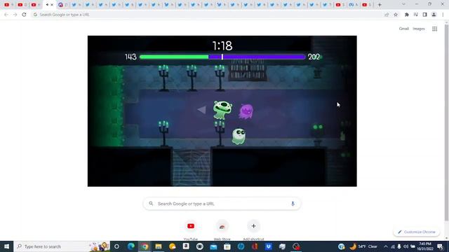 Halloween 2022 Google Doodle! смотреть онлайн