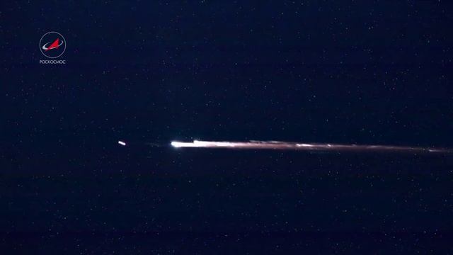 Вход в атмосферу Земли корабля "Союз ТМА-8" смотреть онлайн