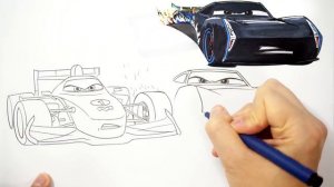 How to draw CARS 3 Jackson Storm vs Francesco Bernoulli ? | Art for Kids