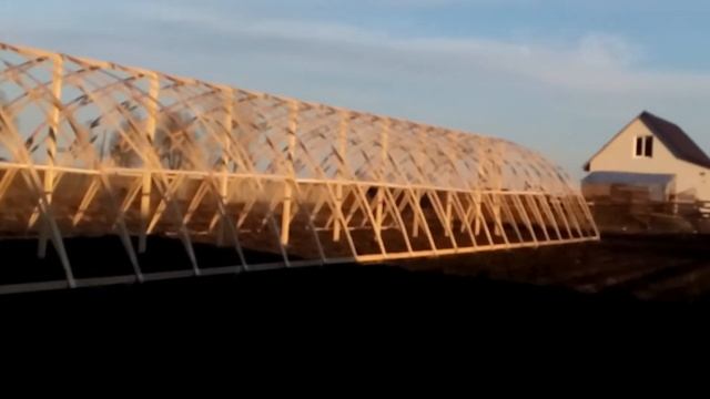 (Деревянная) Арочная теплица смотреть онлайн