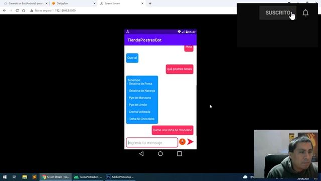 Demo: Creando un Bot (Android) para una tienda de Postres (Dialogflow V2 + Kotlin 1.3.72) смотреть онлайн