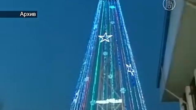 «Ёлку раздора» на границе с КНДР разобрали (новости) смотреть онлайн