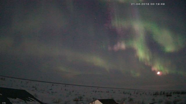 21.04.18 Полярное сияние Новый Уренгой смотреть онлайн