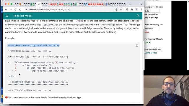 SeleniumBase Recorder Mode ? / Web Test Generator смотреть онлайн