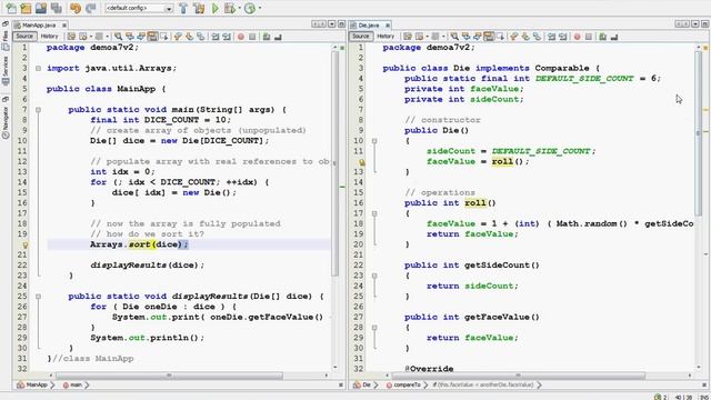 Week 11 Java Array and Comparable interface Part 4 смотреть онлайн