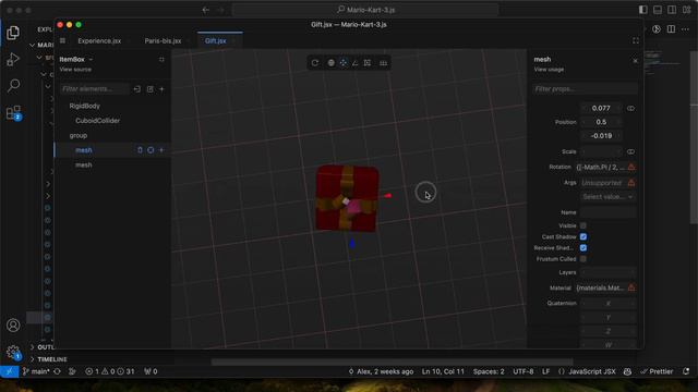 Exploring MarioKart.js using a visual IDE for React Three Fiber смотреть онлайн
