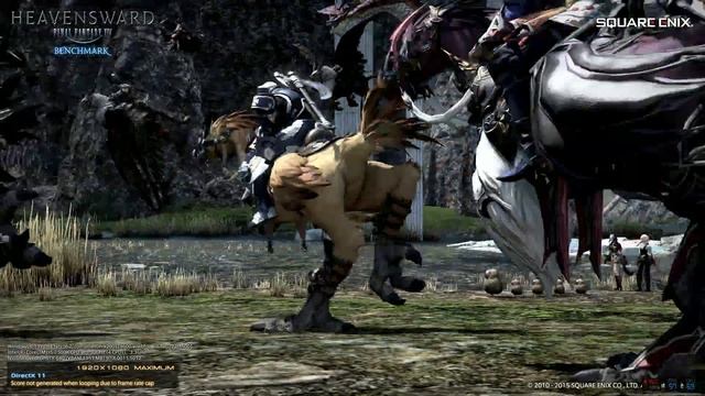 FINAL FANTASY XIV Heavensward PC Benchmark Nvidia SLI 680 GTX i5 2500k смотреть онлайн