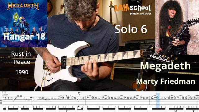 Megadeth Hangar 18 All Guitar Solos Marty Friedman & Dave Mustaine (With TAB) смотреть онлайн