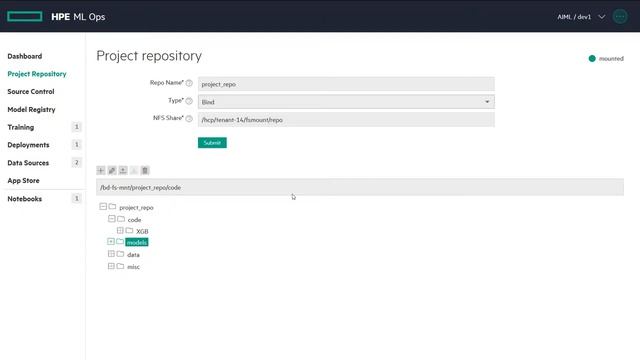 Set Up a Project Repository 5.1- HPE Ezmeral ML Ops смотреть онлайн