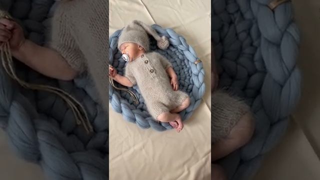 Лукошко для NewBorn из натуральной шерсти мериноса смотреть онлайн
