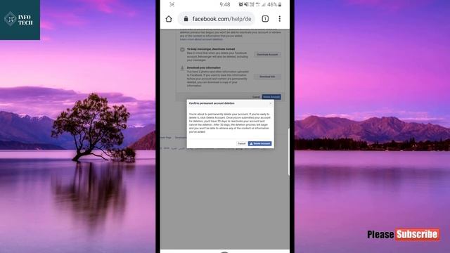 How to permanently delete Facebook account by your mobile?Bangla tutorial | смотреть онлайн