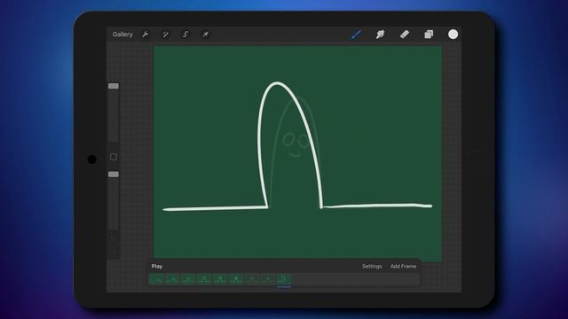 How to Create Simple Animation in Procreate iPad - Tutorial for Beginners La Linea Style Single Lin смотреть онлайн